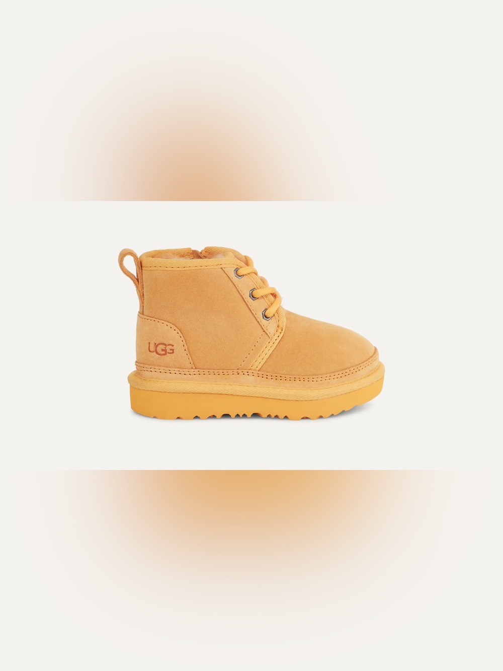 UGG Suede Lace-Up Chukka Boot in Wheat Gold